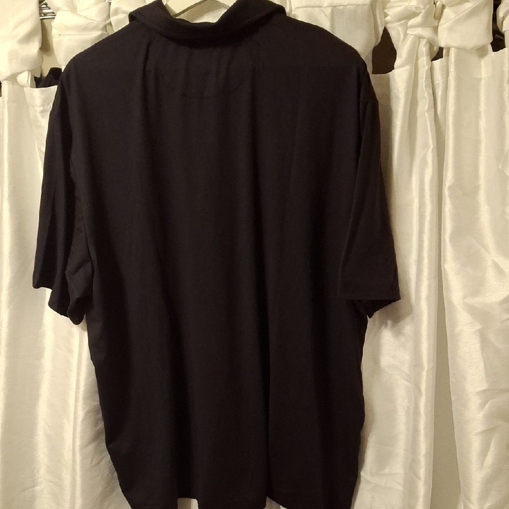 Chaps Men's Polo Shirt in Black XXL - Picture 6 of 9